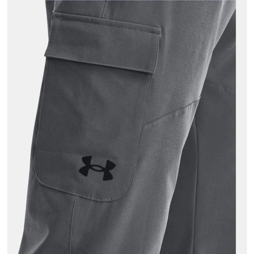 Size L Under Armour Men's UA Stretch Woven Cargo Pants Gray 1380358-012 NEW